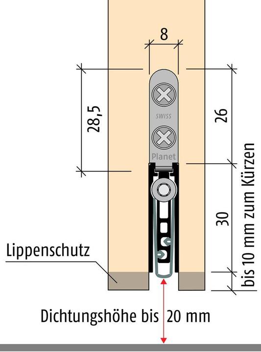 Actual product image Planet Door drop seals US