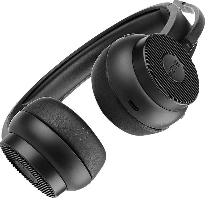 Actual product image Eksa H16 Computer On Ear Headset Bluetooth® Schwarz Noise Cancelling, Mikrofon (Wireless, USB-A)