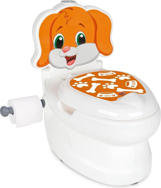 Productafbeelding Jamara My Little Toilet Dog met doorspoelgeluid en toiletpapierhouder