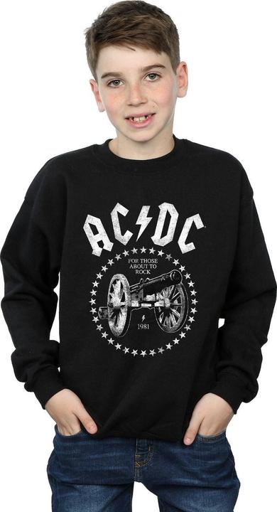 Actual product image AC/DC Boys We Salute You Cannon Sweatshirt (128)