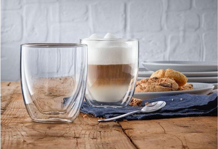Productafbeelding WMF Dubbelwandige Cappuccino Glazen Set 2st Thermos Glazen 250ml Cult Drijvend Effect (250 ml, 2 x)