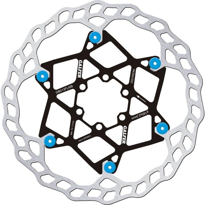 Produktbild Galfer Bike GALFER Disc Wave Floating Ø180mm x 2.0mm blau V2 (180 mm)