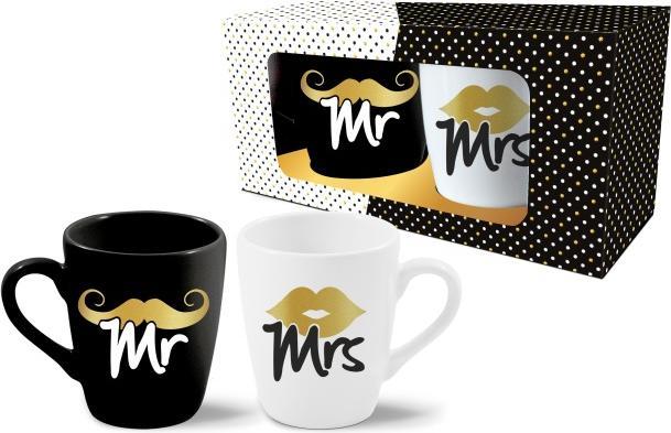 Actual product image Trendcompany Mr & Mrs mug set (2 x)
