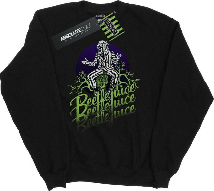 Beetlejuice Faded Pose Baumwoll Sweatshirt
