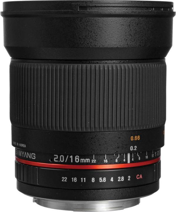 Produktbild Samyang 16mm F2.0 Pentax (Pentax K, APS-C / DX)