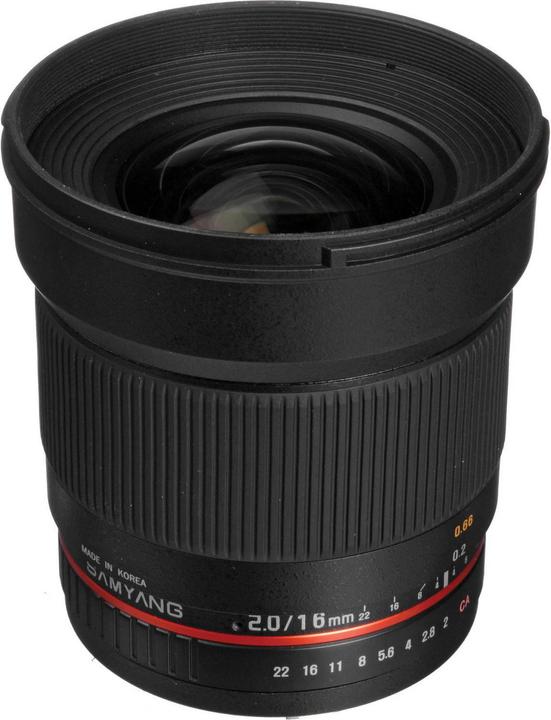 Produktbild Samyang 16mm F2.0 Pentax (Pentax K, APS-C / DX)