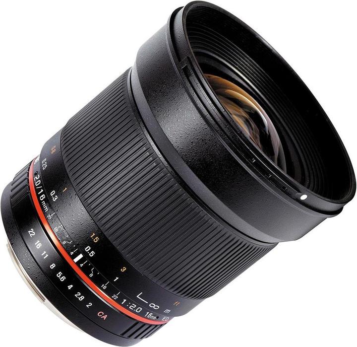 Produktbild Samyang 16mm F2.0 Pentax (Pentax K, APS-C / DX)