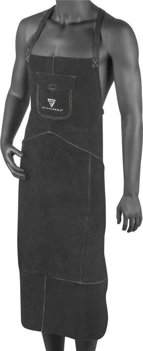 Produktbild Stahlwerk Schweisserschürze Schwarz Aus Hochwertigem Spaltleder (XL)