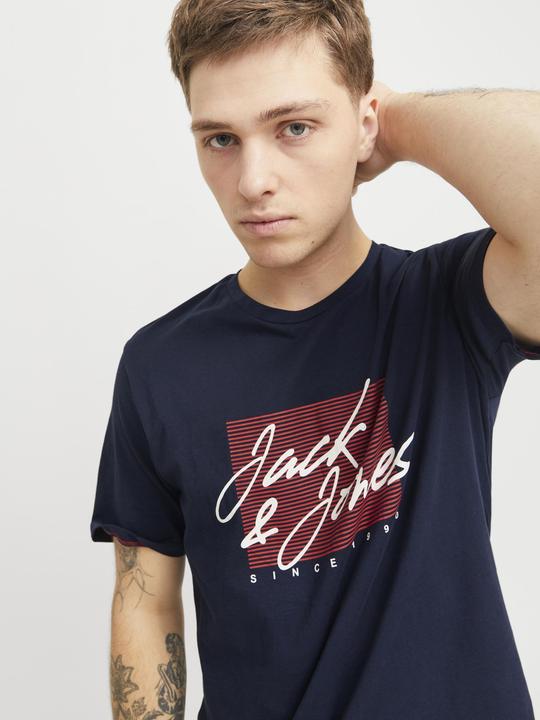 Actual product image Jack & Jones Logo Rundhalsausschnitt T-shirt T-shirt (M)