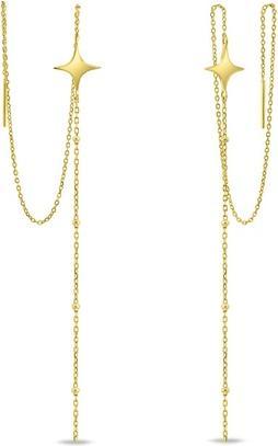 Produktbild Brilio Silver - Stylish long chain earrings EA896Y