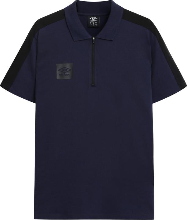 Umbro Terrace Poloshirt mit kurzem Reissverschluss (S)