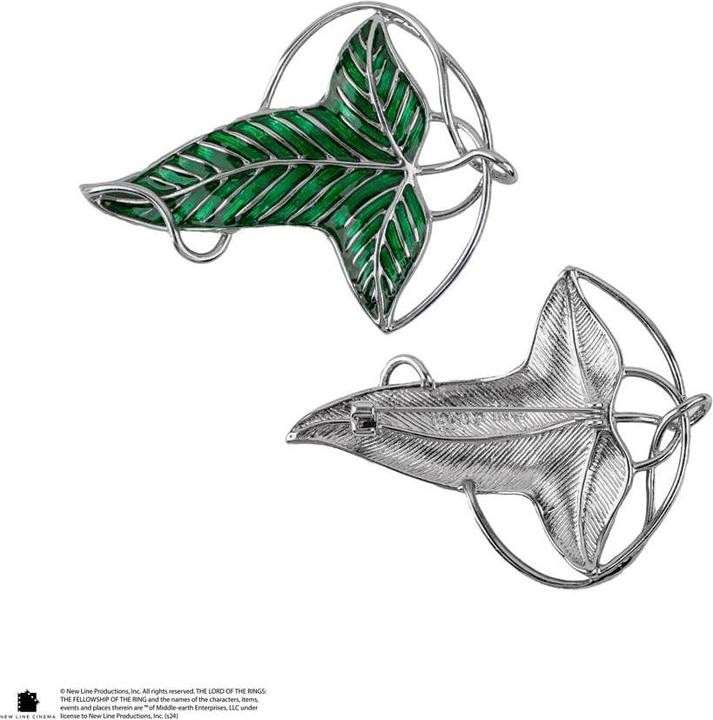 Immagine prodotto Cinereplicas Decorazione per l'albero di Natale de Il Signore degli Anelli con spilla Foglia di Lorien (1 -parte)
