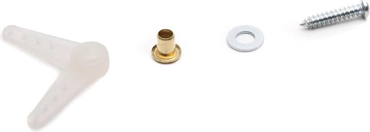 Actual product image Du-Bro Micro 90° bell crank set, nylon