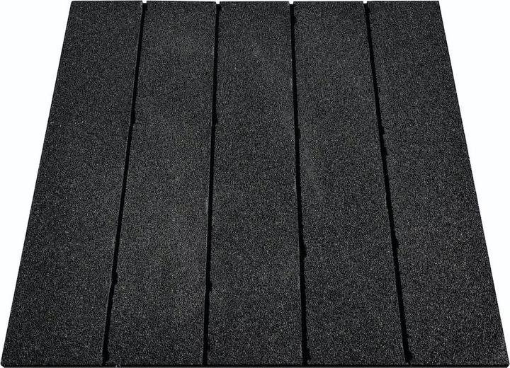 Actual product image Stockz Rubber flooring "Outdoor Tiles Black" 100x100cm (3 cm)