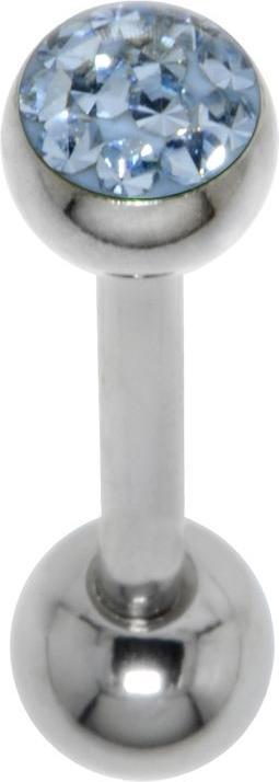 Image du produit Bijouteria Piercing langue (Cristallin, Acier chirurgical 316L, Résine époxy)