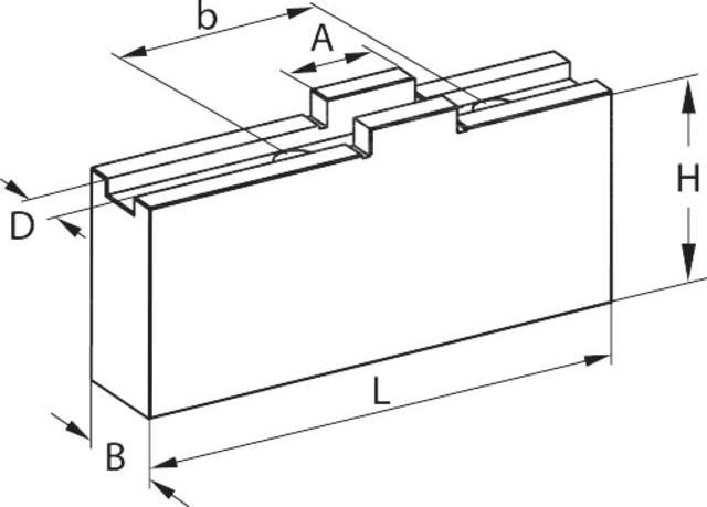 Productafbeelding Röhm Zachte bovenbek set, voor klauwplaat type 315, 3-delig