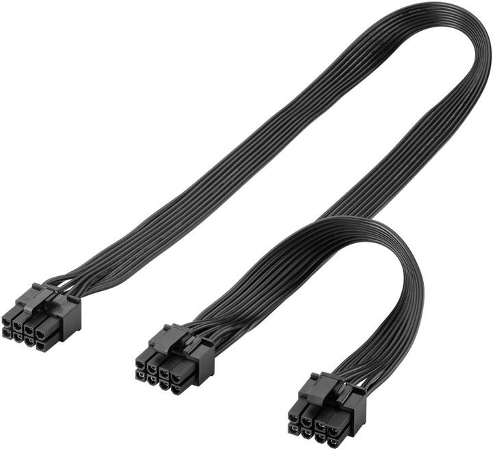 Goobay Netzteil-Kabel 8-Pin-Stecker auf Dual 6+2-Stecker für PCIe