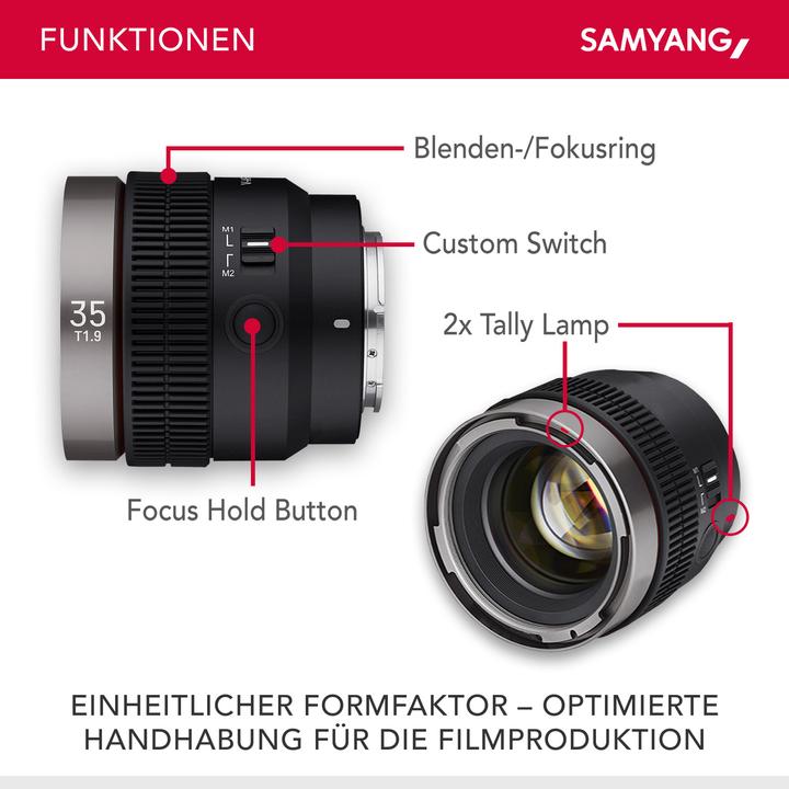 Image du produit Samyang V-AF 35mm f/1.9 FE Sony E (Sony E, Plein format)