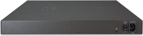 Actual product image Planet Injector Hub 16-Port Gigabit 60W Ultra PoE Managed 600 Watts PoE Budget (802.3at (PoE+), 802.3af (PoE), 600 W)