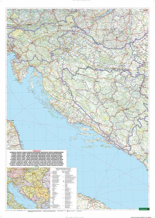Actual product image Slovenia - Croatia - Serbia - Bosnia-Herzegovina - Montenegro - Kosovo - North Macedonia