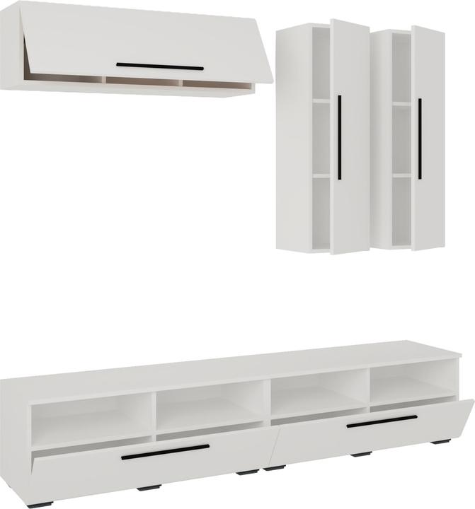 Immagine prodotto VCM Mobile TV basso Mobile TV a parete parete soggiorno Arila XL (190 x 40 x 200 cm)