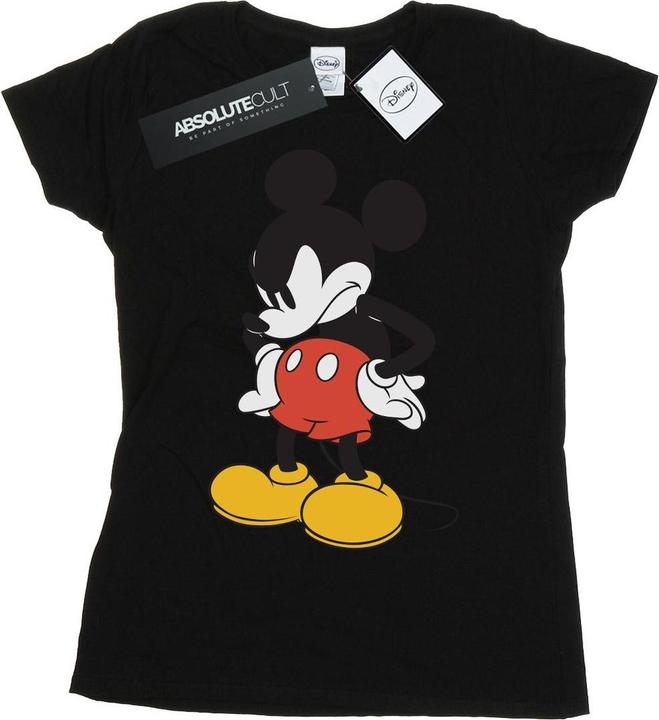 Actual product image Disney Womens/Ladies Mickey Mouse Angry Look Down Cotton T-Shirt (M)
