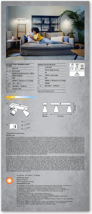 Immagine prodotto Ledvance Spot LED Bianco Perla (420 lm, GU10)