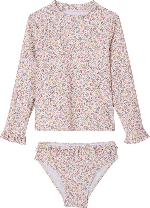Immagine prodotto Vertbaudet Mädchen-Set mit UV-Schutz: Badeshirt & Bikinihose mit Rüschen (158)