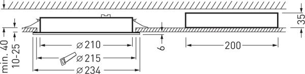 Produktbild Trilux Einbauleuchte CDP"Feinprismatik"Optik inkl.LM LED EVG Inplana C07 CDP19 1000-840 (1100 lm)