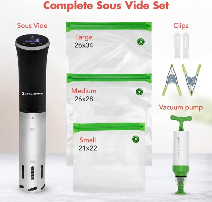Produktbild KitchenBrothers Sous Vide Garer Set