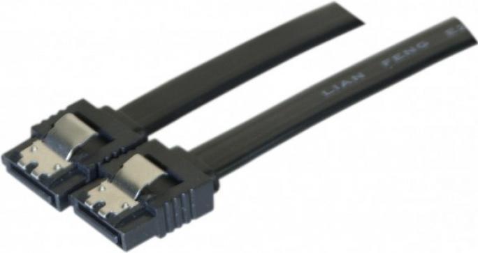Image du produit Exertis Connect Câble SATA III, 6 Gbit/s, 7 broches SATA mâle / 7 broches SATA mâle, avec verrouillage, env. 0,5 m
