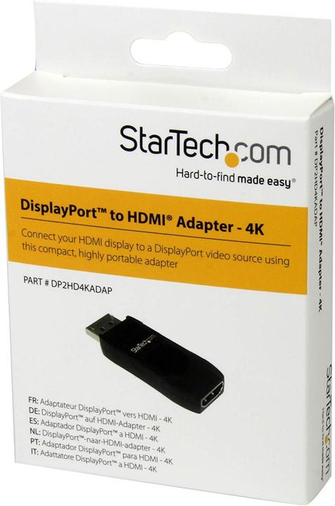 Actual product image StarTech DisplayPort to HDMI - 4K (HDMI, 6.40 cm)