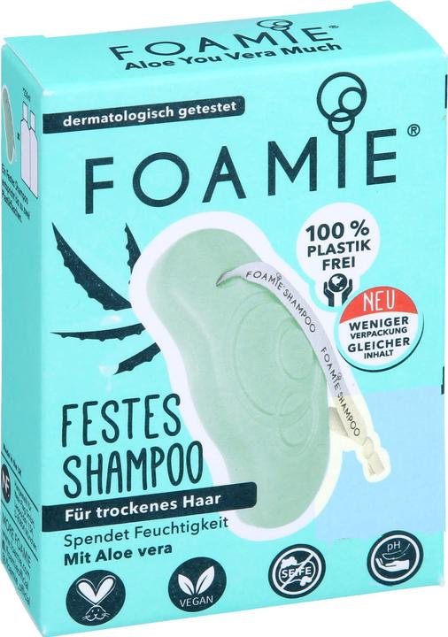 Produktbild Foamie Festes Shampoo Aloe You Vera Much (80 ml, Festes Shampoo)