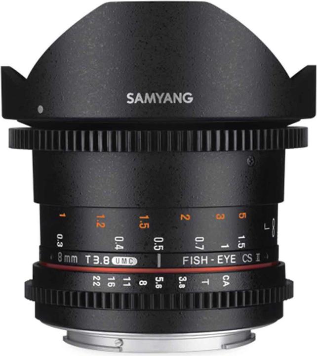 Actual product image Samyang 8mm T3.8 CSII VDSLR II Canon M (Canon EF-M, APS-C / DX)