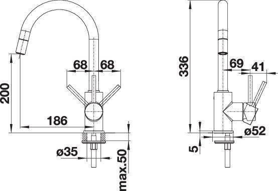 Image du produit Blanco Mida-S