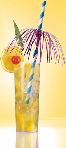 Actual product image Papstar Paper drinking straw "Fireworks", 200 mm, blue/white made of paper, length: 200 mm, diameter: 6 mm (50 x)