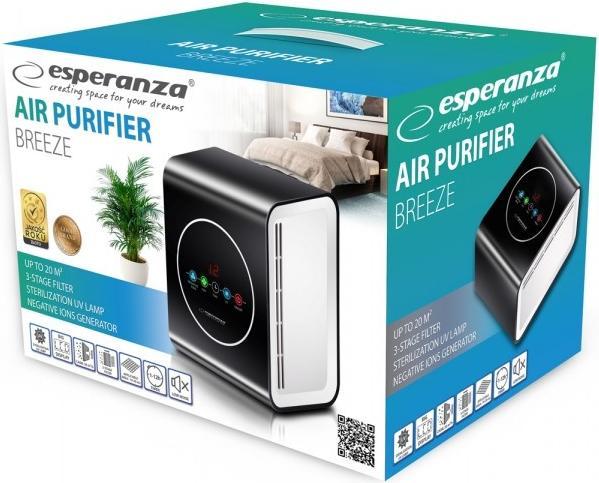 Productafbeelding Esperanza EHP001 Luchtreiniger 45 dB (20 m²)