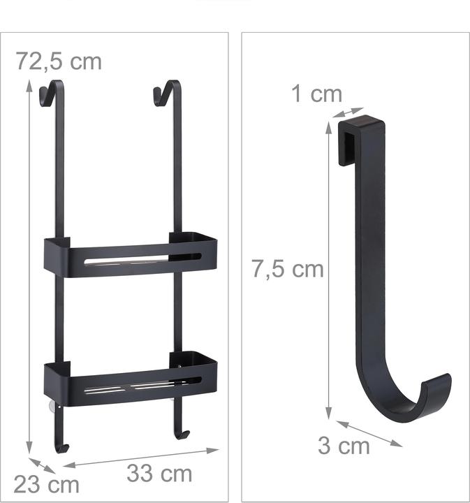 Actual product image Relaxdays shower shelf (33 x 23 x 72.5 cm)