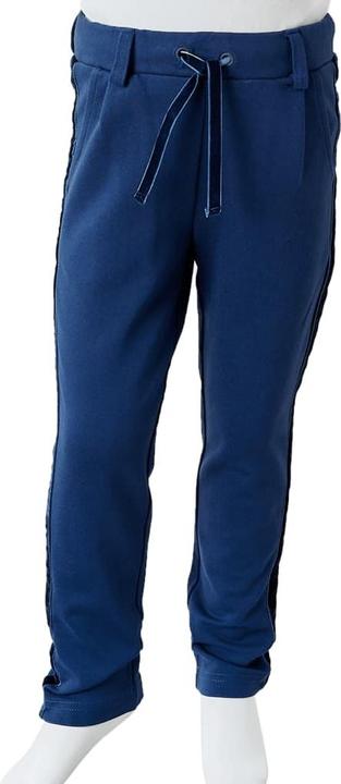Actual product image VidaXL Children's trousers with black trims navy blue (104)