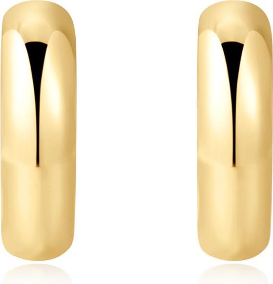 Produktbild Ania Haie Gold Dome Band Huggies Ohrringe (925er Silber)