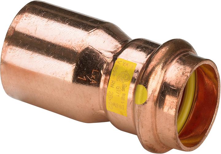 Produktbild Viega 2615.1 – Reduzierung Profipress G 2615.1 Durchmesser 28 x 15 mm Kupfer (Pressverbindung)