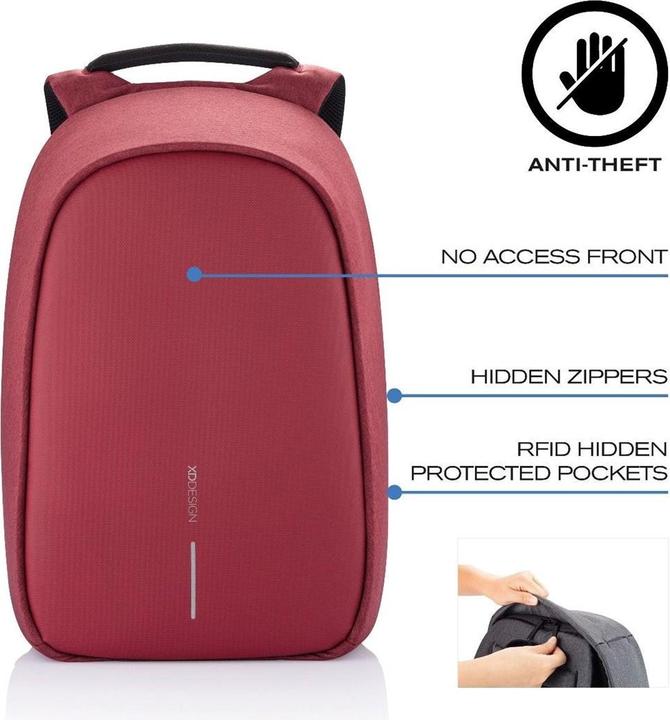 Image du produit XD Design Sac à dos antivol Bobby Hero Small (rouge) (11.50 l)