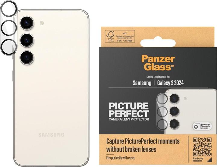 Produktbild PanzerGlass PicturePerfect Kameraschutz Samsung Galaxy S24 | S23 | S23+ (1 Stück, Samsung Galaxy S23, Samsung Galaxy S24, Samsung Galaxy S23+)