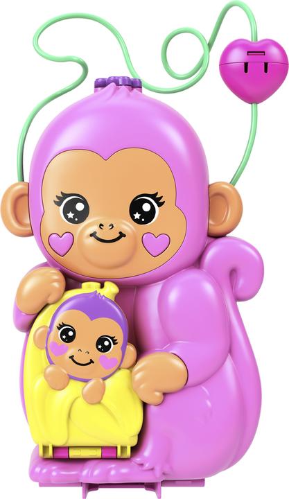 Actual product image Polly Pocket Play set monkey mum and baby