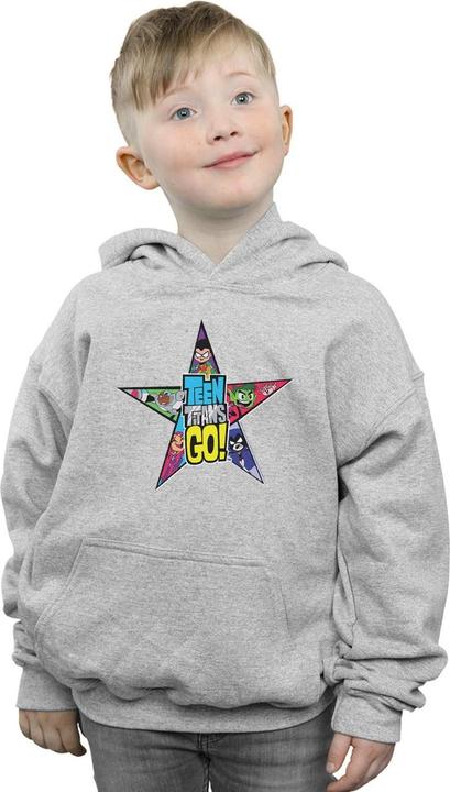 Image du produit - Sweat à capuche TEEN TITANS GO STAR LOGO - Garçon (116)