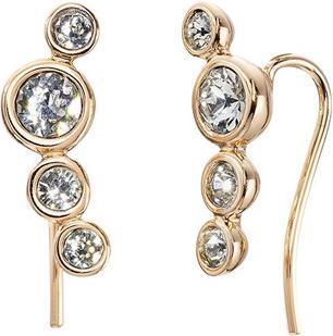 Produktbild Crystalp Gold-plated longitudinal earrings with Solace crystals 42217.G