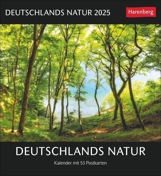 Produktbild Harenberg Deutschlands Natur Postkartenkalender 2025 - Kalender mit 53 Postkarten (Harter Einband, Deutsch)