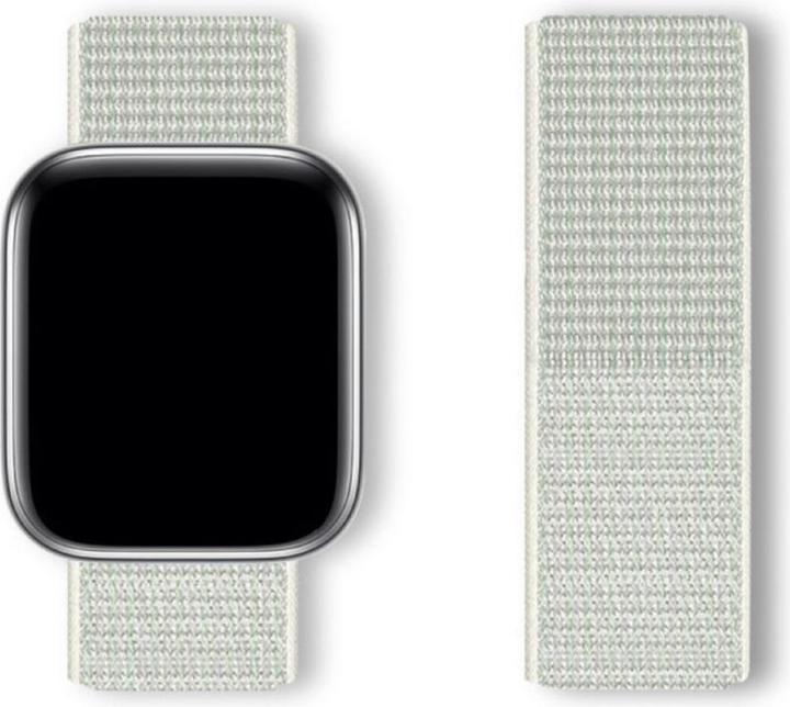Actual product image Hurtel Strap Sport Loop Strap for Apple Watch 38 / 40 / 41 mm - White (Nylon)