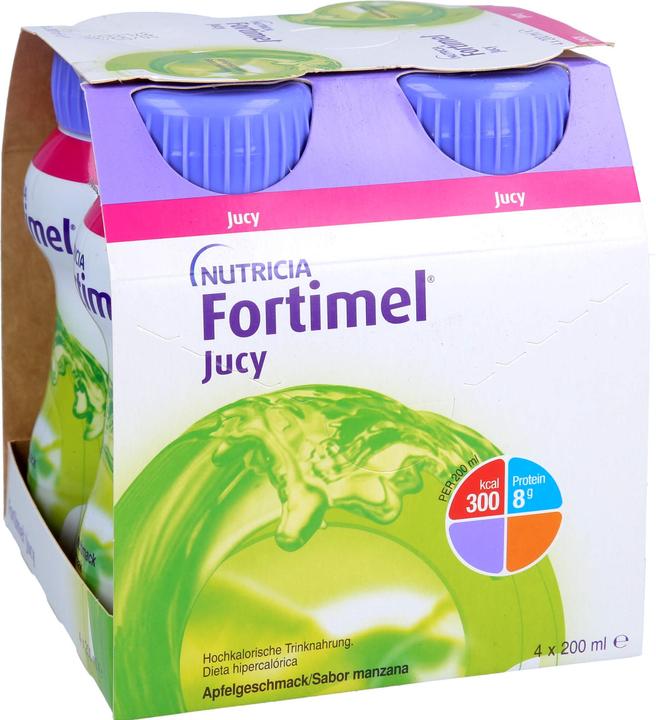 Image du produit Nutricia Fortimel Jucy Pomme, 4 x 200 ml (4 pièce(s), Liquide, 1004 g)