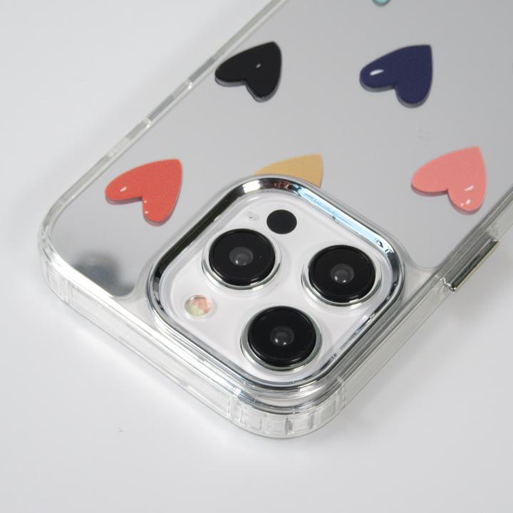 Produktbild PhoneLook Hülle es Silikon Many Hearts mit Spiegeleffekt (Apple iPhone 15 Pro Max)